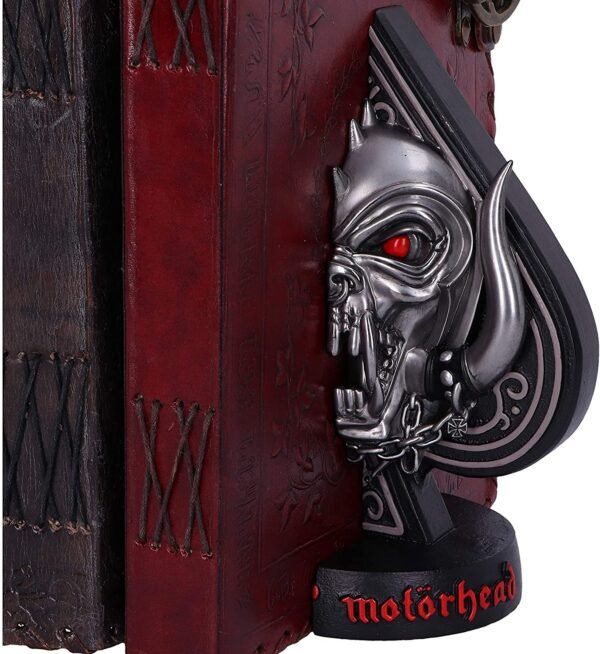 Band Merchandise~ Offically Licensed Motorhead Ace of Spades Warpig Snaggletooth Bookends, Silver, 18.5cm