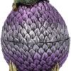 Fantasy Collection~ Guardian Emerald Dragon Scale Egg Box, Purple, 18.7cm