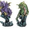 Fantasy Collection~ Dragonling Brood Set of 4, Resin, Metallic Multi-Coloured, 4cm