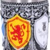 Magicun N.Giftware~B4699P9 Shot Glass of The Brave Scottish Shield Cup 7cm, Resin w. Stainless Steel
