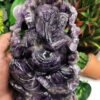 Magicun  Collection~Amethyst Handmade Carving of Ganesh - Lord Ganesha Idol | Sculpture | Murti in Crystals and Gemstones - Reiki/Chakra/Healing - 7 inches and 1.9kg (4.2 lb)