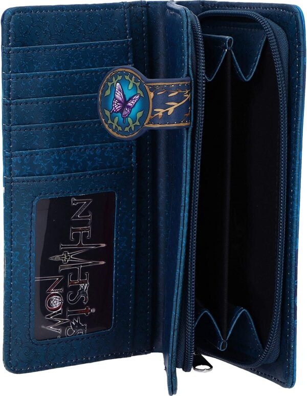 Magicun N.Giftware~, Blue Officially Licensed Lisa Parker Fairy Whispers Embossed Purse, 18.5cm