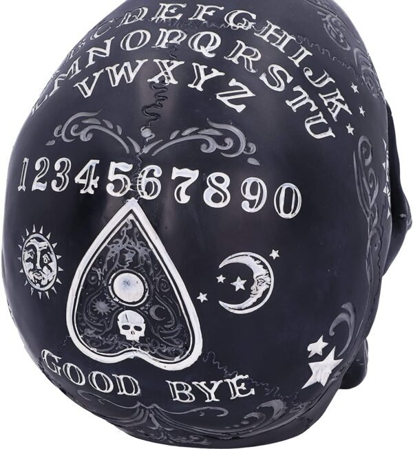 Wiccan Collection~Spirit Ouija Talking Board Skull Ornament, Black, 20cm