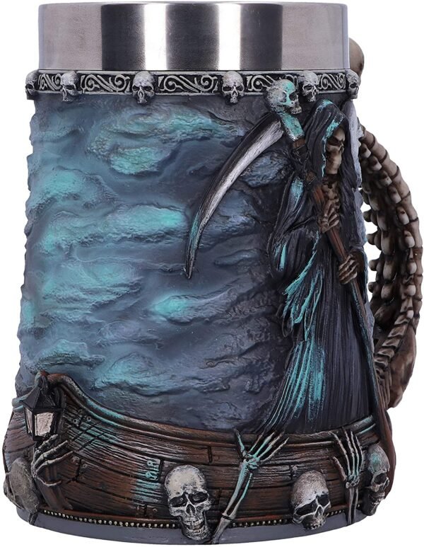 Dark Collection~River Styx Grim Reaper Tankard, Blue, 17.5cm