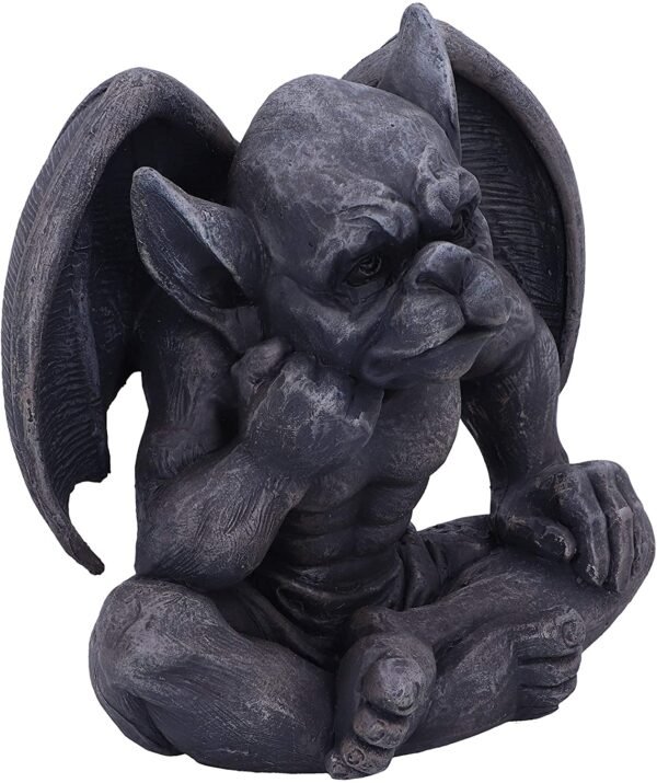 Dark Collection~Laverne Dark Black Grotesque Gargoyle Figurine, 13cm