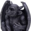Dark Collection~Victor Dark Black Grotesque Gargoyle Figurine, 13cm