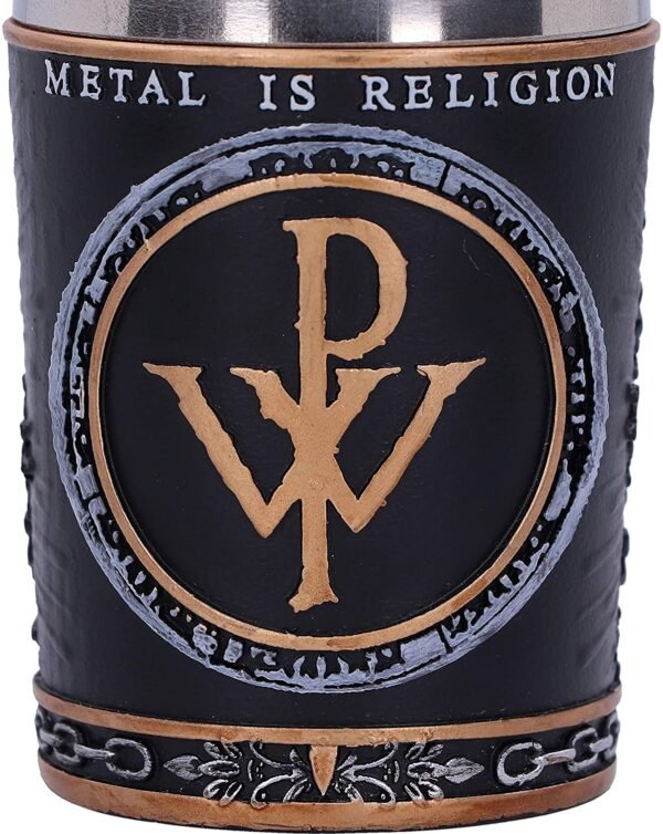 Band Merchandise~ Officially Licensed Powerwolf Metal is Religion Rock Band Shot Glass, Black, 8.5cm
