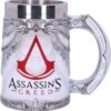 Gaming collectables~ B5296S0 Officially Licensed Assassins Creed White Game Tankard, Resin w. Stainless Steel