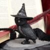 Dark Collection~Owlocen Witches Hat Occult Owl Figurine, Black, 13.5cm