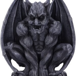 Dark Collection~Adalward Dark Black Grotesque Gargoyle Figurine, 26cm