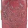 Fantasy Collection~ Double Dragon Leather Journal With Lock 20cm Brown