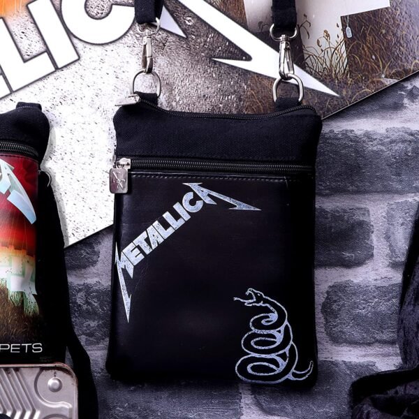 Band Merchandise~ Officially Licensed Metallica The Black Album Shoulder Bag, 23cm