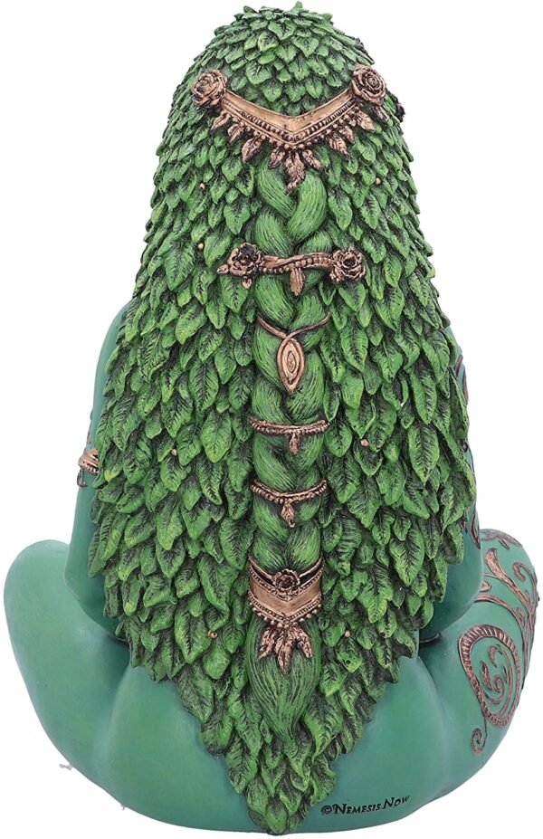 Light Collection~Large Ethereal Mother Earth Gaia Art Statue Painted Figurine, Green, 30cm
