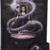 Artist Collections~ Anne Stokes The Summoning Witch and Dragon Embossed Purse, Black, 18.5cm