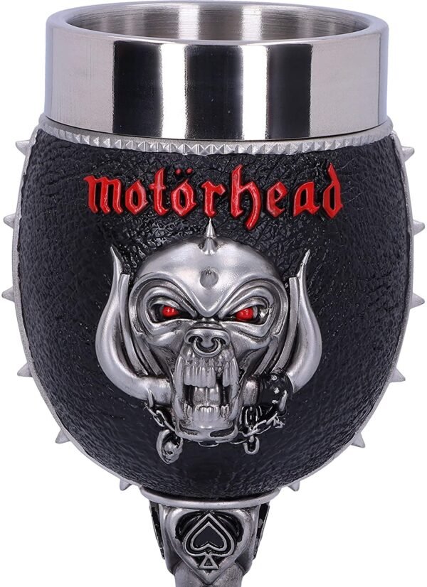 Magicun N.Giftware~Officially Licensed Motorhead Ace of Spades Warpig Snaggletooth Goblet, 19.5cm, Silver