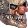 Dark Collection~Mechanical Laughter Horror Steampunk Clown Skull Ornament, Bronze, 18cm
