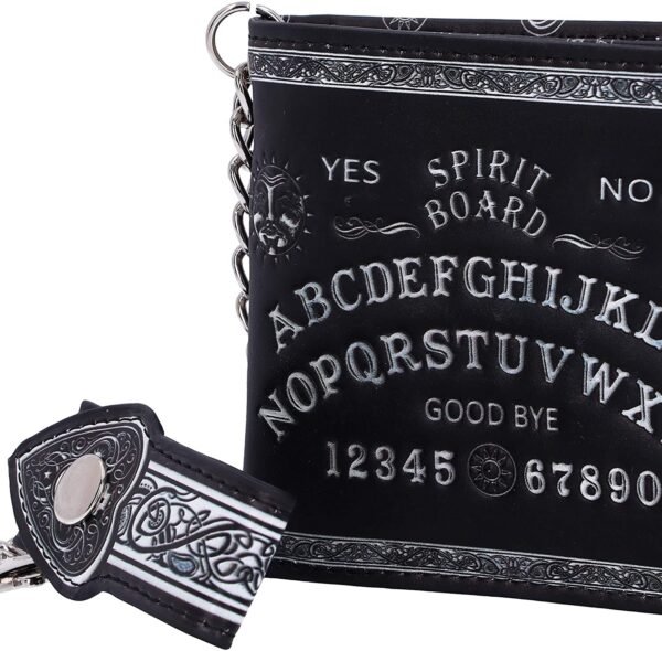 Wiccan Collection~Spirit Board Embossed Purse Ouija Wallet Black 18.5cm, 11cm