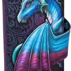 Fantasy Collection~ Take Flight Purse Blue Dragon Wallet, 18.5cm, Polyurethane