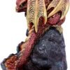 Fantasy Collection~ Crystalline Guardian Backflow Incense Burner14.2cm, Red, One Size