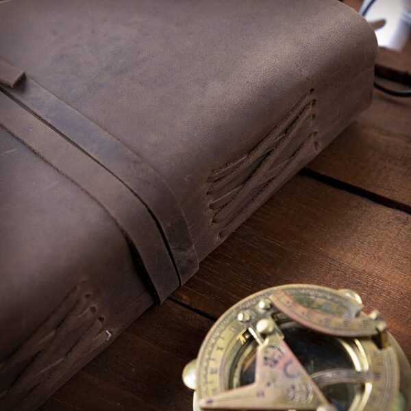 Witchcraft~Vintage Leather Journal Tree of Life - Leather Bound Journal - Antique Paper - Beautiful Embossed Tree Leather Sketchbook - For Drawing Sketching and Writing - 240 Pages (9" x 6", Vintage Brown)