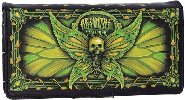 Magicun N.Giftware~Absinthe La Fee Verte Green Fairy Embossed Purse, 18.5cm