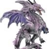 Nemesis Now Purple Dragon Protector Figurine 18cm Purple