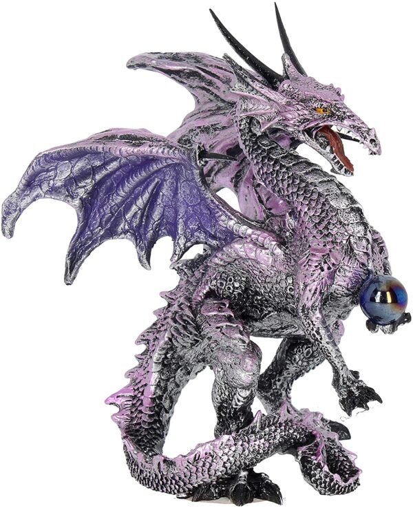 Nemesis Now Purple Dragon Protector Figurine 18cm Purple