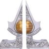 Gaming collectables~ Officially Licensed Assassin's Creed Apple of Eden Resin Bookends, Silver, 18.5cm