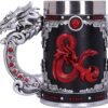 Gaming collectables~ Dungeons & Dragons Fantasy Role Play Die D20 Tankard, Black, 15.5cm