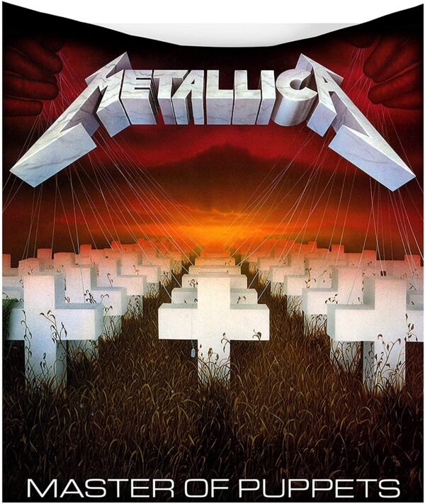 Band Merchandise~ Metallica-Master of Puppets Throw 160cm, Polyester, Black