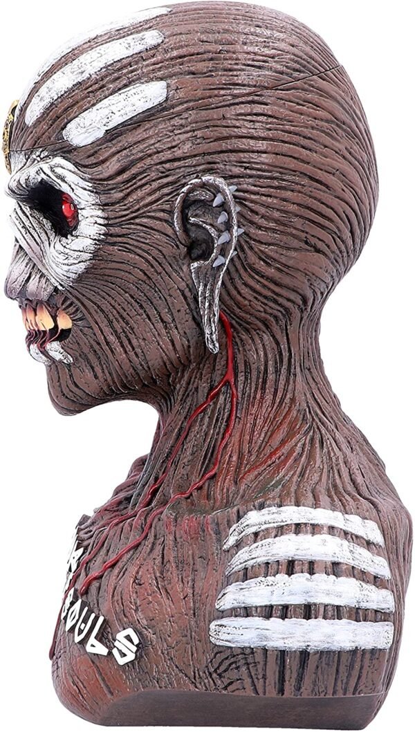 Band Merchandise~ Officially Licensed Iron Maiden Book of Souls Eddie Bust Box, Brown, 26cm
