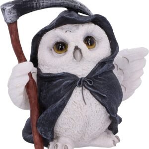 Dark Collection~Flight Grim Reaper Owl Familiar Figurine, White, 12.5cm