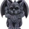 Magicun N.Giftware~Black Quasi Dark Grotesque Gargoyle Figurine, 12.5cm