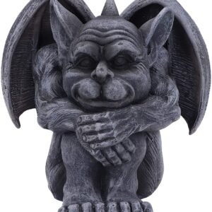 Magicun N.Giftware~Black Quasi Dark Grotesque Gargoyle Figurine, 12.5cm