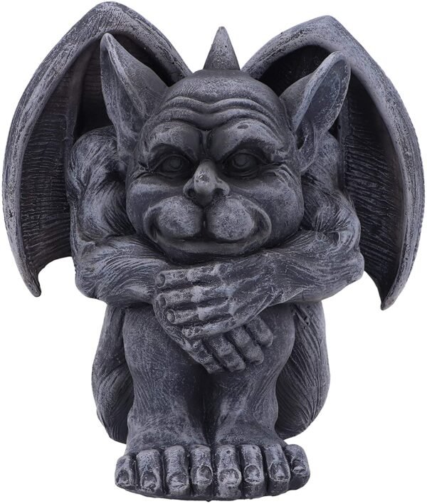 Magicun N.Giftware~Black Quasi Dark Grotesque Gargoyle Figurine, 12.5cm