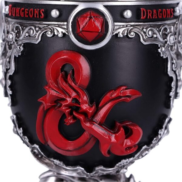 Gaming collectables~ Dungeons & Dragons Fantasy Role Play Die D20 Goblet, Black, 19.5cm