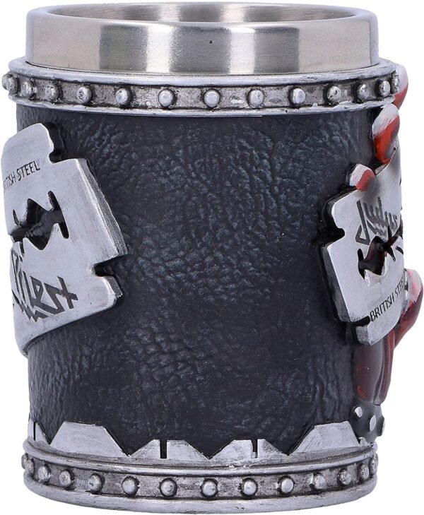 Band Merchandise~ B4896P9 Judas Priest British Steel Album Shot Glass, Black, 7.5cm