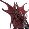 Artist Collections~ Spiral Serpent Infection Dragon and Mutated Skull Wall Plaque, Red, 31.5cm