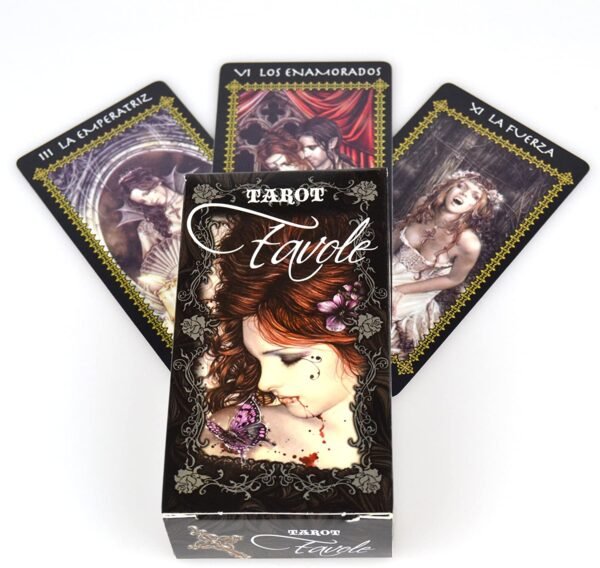 Wiccan Collection~Fournier Victoria Frances Tarot Cards 12cm Black