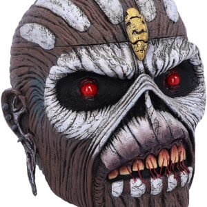 Band Merchandise~ Officially Licensed Iron Maiden The Book of Souls Eddie Head Box, Brown, 15cm