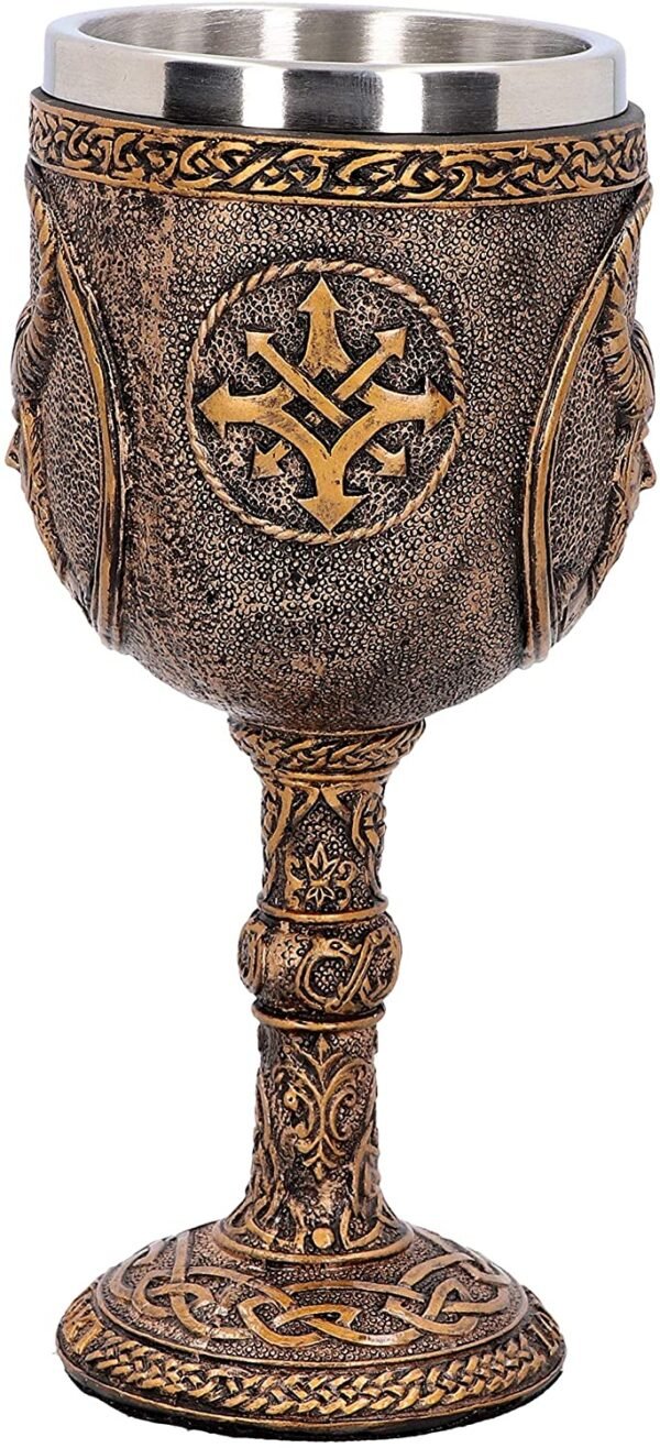 Mythology Collection~ D4718P9 Loki Goblet 17cm, Resin w. Stainless Steel