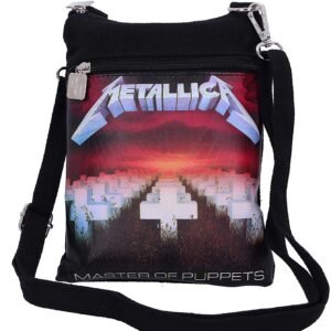 Band Merchandise~ Officially Licensed Metallica Master of Puppets Shoulder Bag, Black, 23cm