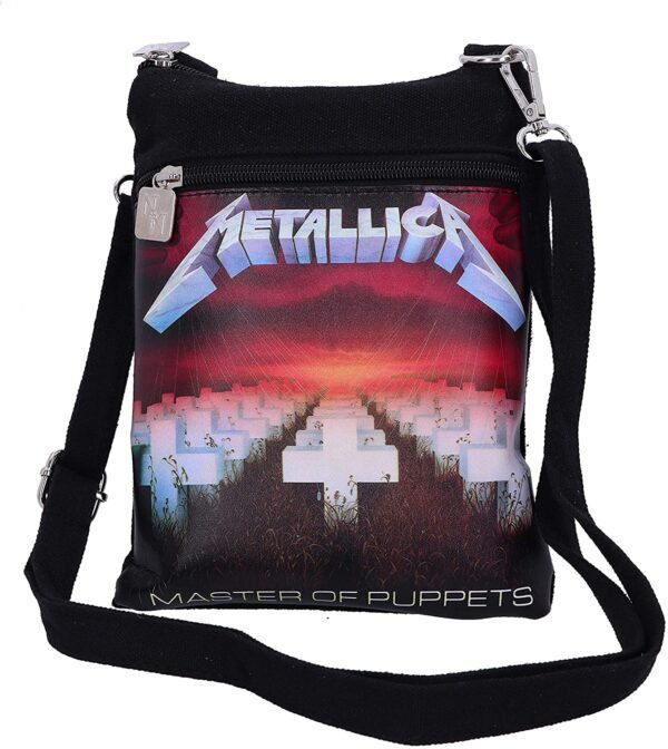 Band Merchandise~ Officially Licensed Metallica Master of Puppets Shoulder Bag, Black, 23cm