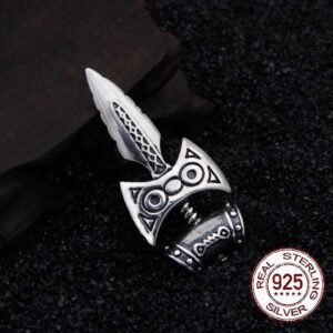 925 Sterling Silver Skyrim Amulet Of Talos Pendant Nekclace With Real Leather And Keel Chain As Gift - Necklaces