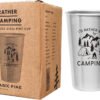 Rather Be Camping Stainless Steel Cup (16 Ounce) - Funny Gift Mug for Outdoorsmen - RV Gift, Happy Camper Gear Idea, Unique Travel Accessory for Coffee, Beer, Wine - Novelty Gift for Women