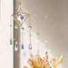 K9 crystal ball ab colour air bromeliad flower stand crystal lamp hanging sun catcher garden festival hanging decorations