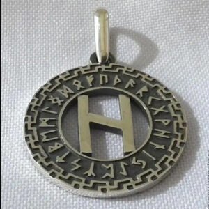 Viking Talisman Pendant Viking Rune Amulet Tyr Necklace Occult Jewelry