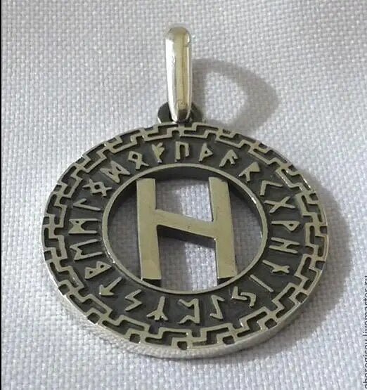 Viking Talisman Pendant Viking Rune Amulet Tyr Necklace Occult Jewelry