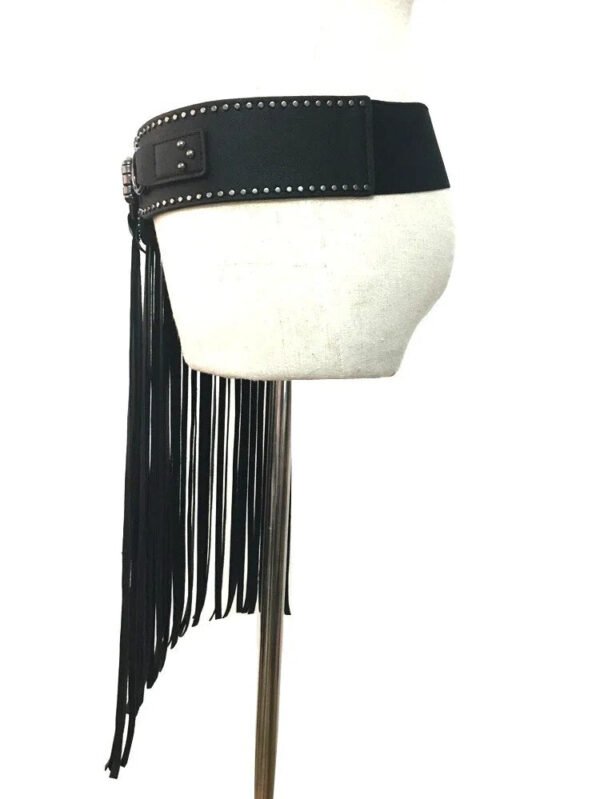 Women's New Medieval belt and American Punk Style Super-long fringed skirt and waistband