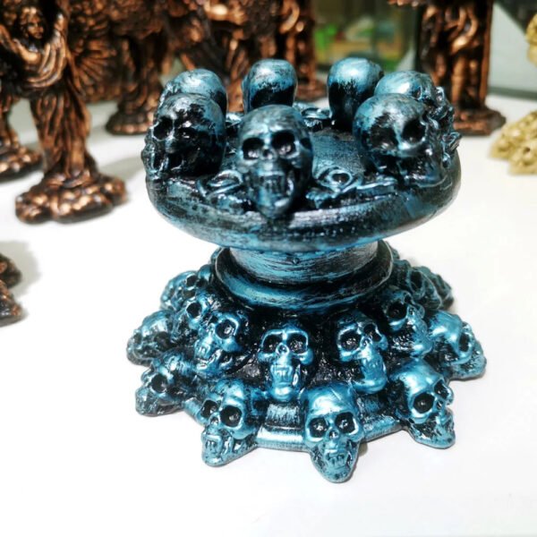 Resin Mini Skulls Ball Holder, Creative Display Base, Crystal Sphere, Stand Ornaments, Home Decor